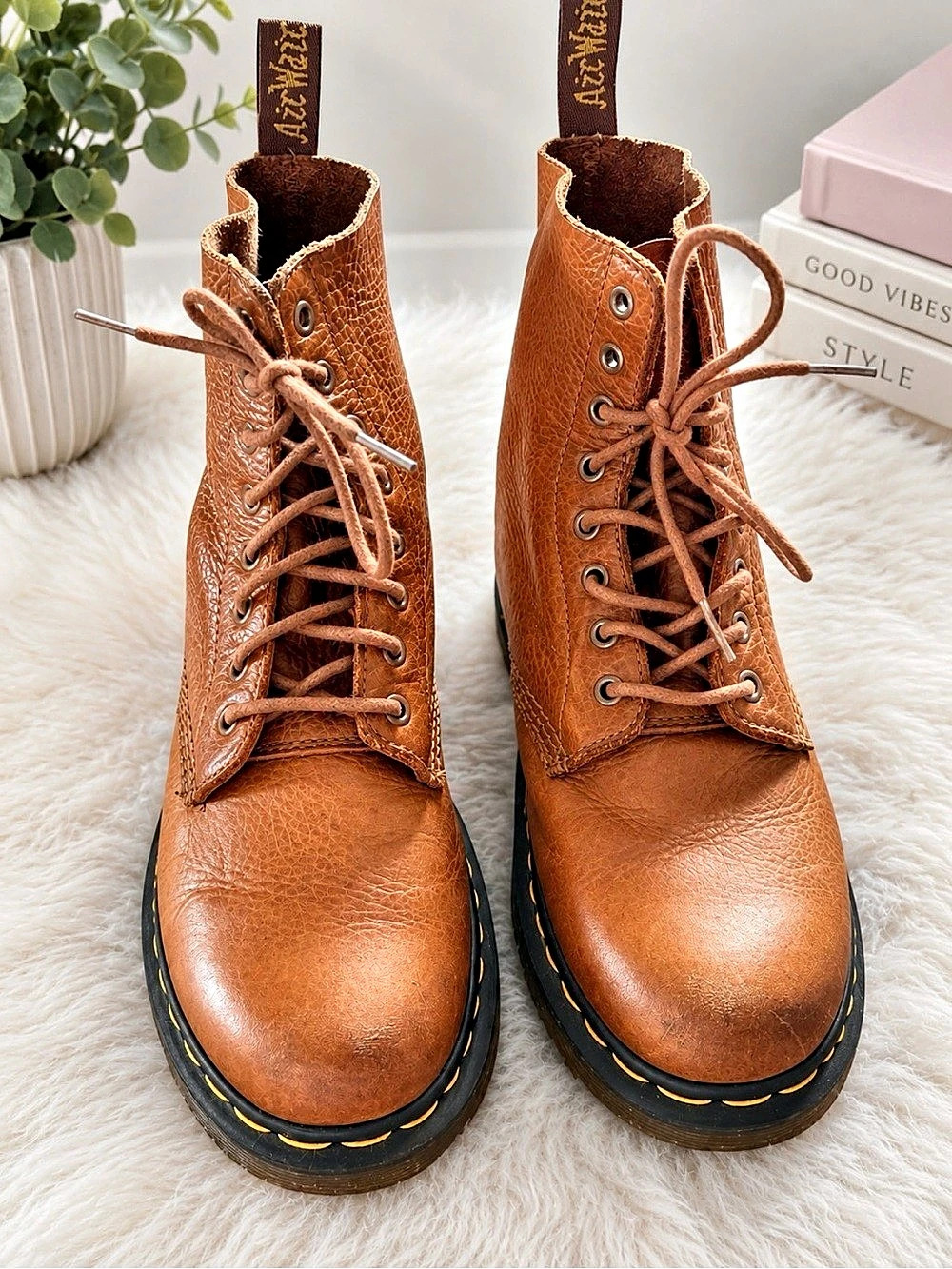 Dr. Martens 1460 Leather Boots Brown US 10